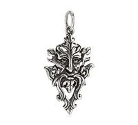 NKlaus Pendant Greenman 925 Silver Oxidised 3,1cm Talisman Celtic Amulet 10583
