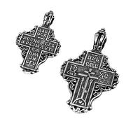 NKlaus Pendant Jesus Cross 925 Silver Orthodox Pendant Faith Symbol K54
