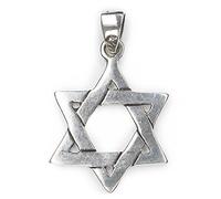 NKlaus Pendant Star of David 925 Silver 2,8cm Hexegramm Amulet Pendant 7912