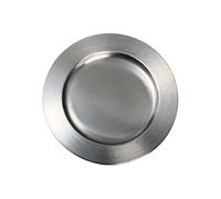 NKlaus plate stainless steel matt ? 14cm candle holder candle plate coaster table decoration 10851