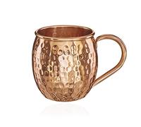 NKlaus Pure Copper Mug for Moscow Mule Oval 9 x 9 cm (1 Piece)