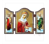 NKlaus Saint Helena Christian Icon Triptych Saints Representation 1440