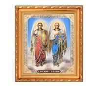 NKlaus - Saints Michael and Gabriel - Icon in Frame with Glass 21 x 18 cm Christian 39019
