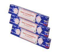 NKlaus Satya Sai Baba Nag Champa Incense Sticks 45g | Classic Indian incense is hand rolled, natural and suitable for smoking, meditation, yoga and relaxation