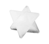 NKlaus Selenite 4cm Merkaba Star Healing Stone Spiritual Meditation 1 Piece