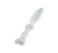 NKlaus Selenite Energy Stick 30 x 5 cm - White Natural Stone with Textured Handle - Ideal for Meditation, Rituals and Energetic Cleansing - Spiritual Decorative Object 16666