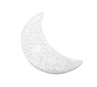NKlaus Selenite Moon Plate 15 x 9.5 x 1.3 cm - Moon-Shaped Selenite Plate for Meditation, Energy Work and Healing Stones, Handmade Spiritual Decoration for Energetic Cleansing 16344