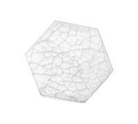 NKlaus Selenite Plate 8 x 7 cm, Hexagon Charging Plate for Gemstone | The handmade energy stone is suitable for reiki, spiritual cleansing, meditation and chakra work