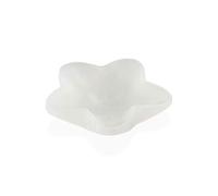 NKlaus Selenite Star Bowl Matt 12.5 x 12.5 cm - Star-Shaped Selenite Bowl in Matte Design, for Meditation and Energy Work, Handmade for Spiritual Decoration and Storage of Jewellery 16439