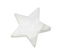 NKlaus Selenite Star Plate 10 x 10 x 1.2 cm - Star-Shaped Selenite Crystal Plate for Meditation, Energy Work and Decoration, Ideal for Storing Jewellery or Crystals 16297