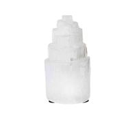 NKlaus Selenite Tower 15 cm - Handmade Natural Selenite Energy and Purification Tower Ideal for Meditation, Space Harmony, Protection & Spiritual Uses