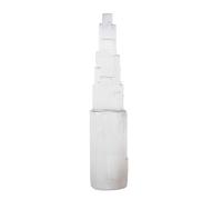 NKlaus Selenite Tower 30 cm - Large Energy Stone for Cleansing, Protection & Harmonization, Decorative Selenite Tower for Meditation, Rooms & Crystals