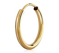 NKlaus single 16mm hoop earrings 1,8mm strong Earrings Ear jewellery 3111