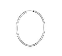 NKlaus single gold white gold creole earrings earrings 1,9mm round gold earring 40mm 9046