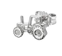 NKlaus single tractor tractor 925 sterling silver stud earring 8 * 5mm silver earring 4837