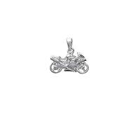 NKlaus solid biker 925 sterling silver motorbike chain pendant men 19x11mm 5049