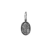 NKlaus Sterling Silver 925 Orthodox Icon Pendant Saint Nicholas small new 36250