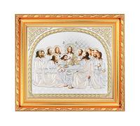 NKlaus - The Last Supper - Icon in Frame with Glass 21 x 18 cm Christian - Iconography 16558