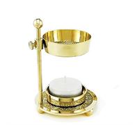 NKlaus Thrifty Incense Burner Incense Stand Brass Handmade Gold 2912