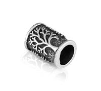 NKlaus Tree of Life - 925 Sterling Silver Beard Bead Germanic Celtic Viking 3496