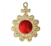 NKlaus Wall-Reliquary 11,5cm Monstrance Keeping for your Memory Solid Brass Gold House Altar Relic Holder Handmade 2907