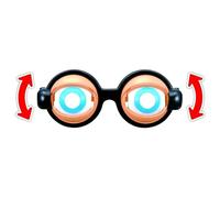 Nkmifeg 2 Pieces Funny Prank Glasses With Blinking Eyes 18x15.8x6 Cm PP Silly Glasses Pranks Toy Costume Accessories Hilarious Eyewear Toy For Halloween Pranks And Costume Events Holiday Cosplay