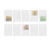 Nkmifeg A6 Dividers for Planner, 10 Pieces Refillable Protective Pockets 6 Rings, Refillable Protectors for Photos and Postcards - Project Planning Study