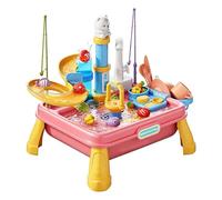 Nkmifeg Backyard Sensory Activity With Pump 46x28x30 Cm ABS Water Play Table For Kids With Built-in Pump System Play Sink Running Waters 20 Pieces Accessories Kids Water Tables Outside For Ages 4-8