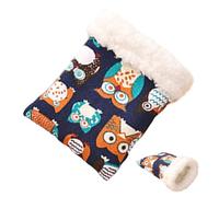 Nkmifeg Bed Winter Plush Cave for Small Animals as Sleeping Place Sleeping Bag with Soft Padding for Hedgehog Chinchilla Hamster Rabbits Guinea Pigs Ferret Squirrel