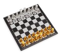 Nkmifeg Chess Game - Magnetic Chess Board Play Set - Improves Logical Thinking Interactive Activity for Travel Camping Room Picnic Lessons