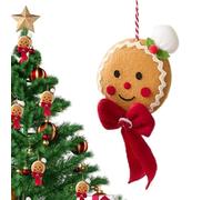 Nkmifeg Christmas Tree Pendant, Plush Man Pendant Decoration for Christmas, Seasonal Charming Keepsake with Lanyard for Door, Wall, Living Room, Cafe, Garden
