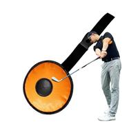 Nkmifeg Golf Swing Training Aid Equipment for Striking Exercises Golf Hit Practice Tool for Beginners Golfers Amateur Players School Teams Retirees Club Members Driving Range Garden Husbands