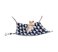 Nkmifeg Hamster Hammock - Warm Washable Swing with Hooks - Small Animal Bed Ferret Hammock | for Chinchilla Bunny Parrot Gerbil Sugar Glider Sleeping Play Winter Home Indoor