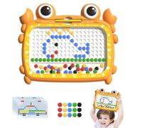 Nkmifeg Magnetic Drawing Board Toy,Crab Drawing Board for Kids | Bead Magnet Tablet Pad, Erasable Reusable Writing Playboard, Stem Magnet Educational Playset for Traveling