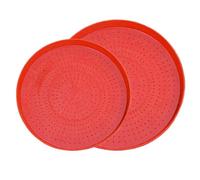 Nkmifeg Poultry Feeding Tray, Chicken Feeder Pan Duck Feeding Pads - Non-Slip Bowl for Coop Hen Goslings Quail Pigeons Outdoor Backyard Farmer Garden Barn Farm Enclosure