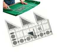 Nkmifeg Ruler - Tool Fabric Double Graduation 45° | Ruler For Acrylic | For Home Workshop Workplace Crochet Weaving Embroidery Craft Winding