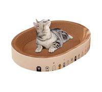 Nkmifeg Scratching Pad for Cats, Interactive Bed for Recovery, Cardboard Scratching Board for Cats, for Protecting Your Furniture from Scratches for Restful Sleep Play and Enrichment for Your