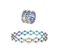NKNLKS 2 In 1 Expandable Ring Bracelet for Women Folding Retractable Ring Bracelet Steel Bracelet Telescopic Rings Change Bracelets Engagement Wedding Ring