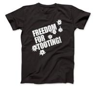 NKNSWUUL Freedom for Tooting Citizen Smith Inspired T-Shirt Black XXL