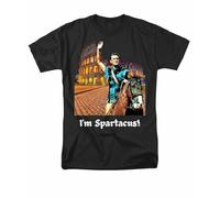NKNSWUUL Hollywood Fan T-Shirt I'm Spartacus The Gladiator Kirk Douglas Adult Black XL