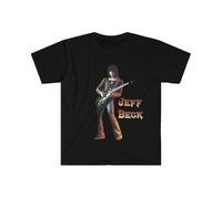NKNSWUUL Unisex Soft Cotton T-Shirt Jeff Beck Black M