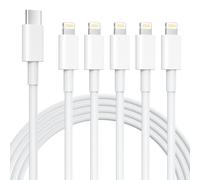 NKNZLY iPhone Charger 5 Pack 6FT USB C to Lightning Cable【Apple MFi Certified】iPhone Fast Charging iphone lightning cable charger cord for 14/13/12/12 Pro Max/11/Xs Max/XR/X,AirPods