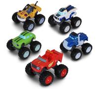 NKOK Blaze and The Monster Machines (Free-Wheel) 5PK (Blaze, Pickle, Crusher, Stripes & Darington)