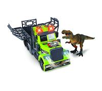 NKOK WowWorld Dino Safari Adventure Playset Lights and Sounds Dino Safari Hauler Containment Playset (incl. T-Rex), Multi