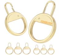 Nkomax Ring Zipper Pull Replacement Handle Mend Fixer Tab Repair for Jacket Shoes Small Head (Gold), (ZP-YUANXK)