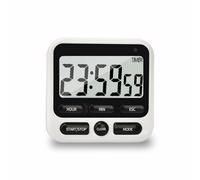 NKOVE Digital Kitchen Timer 24 Hour Clock and Alarm Function with Silent or Alarm Manual Switching Count UP or Down and Memory Function Black