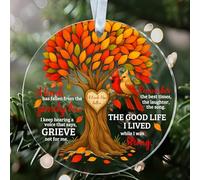 NKPDesigns A Limb Has Fallen from The Family Tree Ornament Acrylic - Cardinal Memorial Christmas Tree Decoration - Remembrance - Gift for Loved Ones