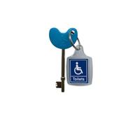 NKS Radar Key - Disabled Toilet and Bathroom Door Access | 1 Braille Easy-Turn Key with Keyring | Trusted Radar Keys for Accessible Public Toilet Locks | Durable Alloy Steel Build