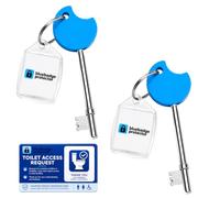 NKS Radar Key for Disabled Toilets UK 2 Pack & Digital Access Toilet Card | For Disabled Toilet Key UK Access, Ideal for Disability Users & Blue Badge Holders, Easy Turn & Lightweight Radar Key