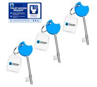 NKS Radar Key for Disabled Toilets UK 3 Pack & Digital Access Toilet Card | For Disabled Toilet Key UK Access, Ideal for Disability Users & Blue Badge Holders, Easy Turn & Lightweight Radar Key